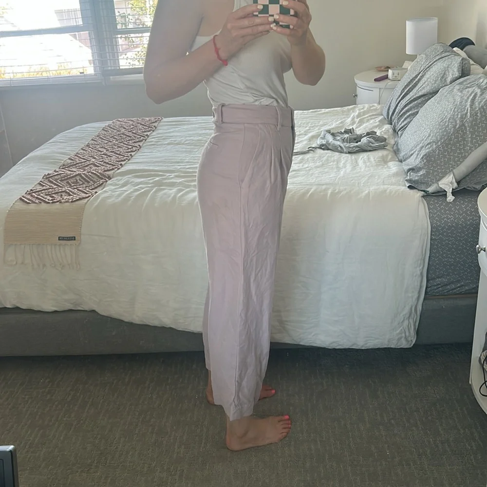 Aritzia Wilfred Effortless Cropped Linen Pant - Picture 4 of 7